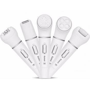 Kemei 5 en 1 Removedor de Callos Bikini y Cara Blanco