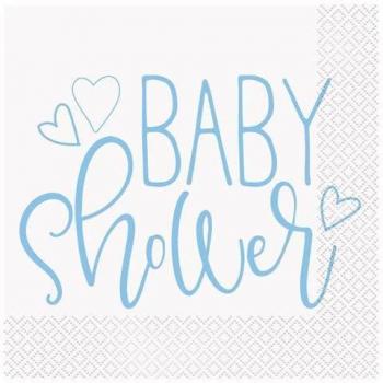 Tovaglioli 16 Blu per Baby Shower – Jadeo