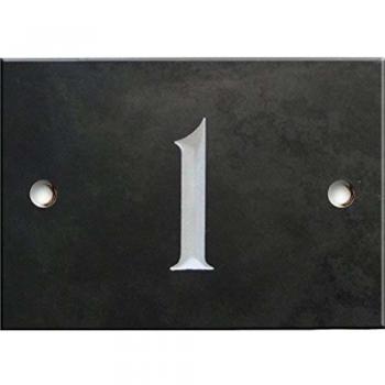 Engraved Slate House Number Sign