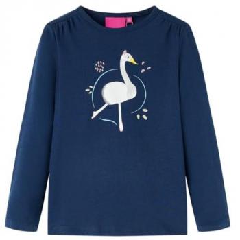 Camiseta de niño manga larga estampado cisne 116