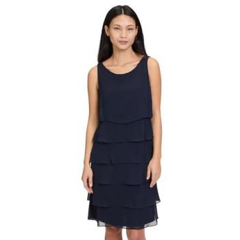 Vera Mont Damenkleid mit Volant und Chiffon, Größe 48