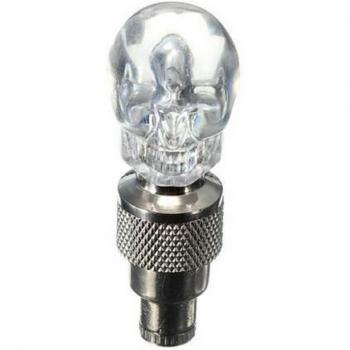 Skull Shape Valve Cap LED Wheel Light for Car