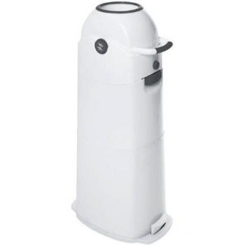 Diaper Champ Großer Windeleimer Weiß/Silber