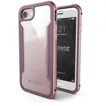 Guscio difensivo X-Doria in tinta oro/rosa per iPhone 7