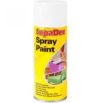 White Matte SupaDec 400ml Spray Coat