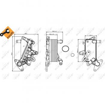 Oil Cooler, automatic transmission EASY FIT