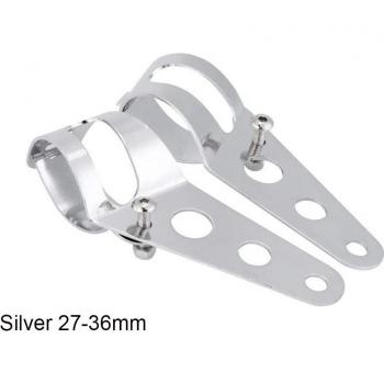 Universal Headlamp Holder for Motorcycles, 27-36mm and 38-48mm, Compatible with Honda, Kawasaki, Harley, Suzuki