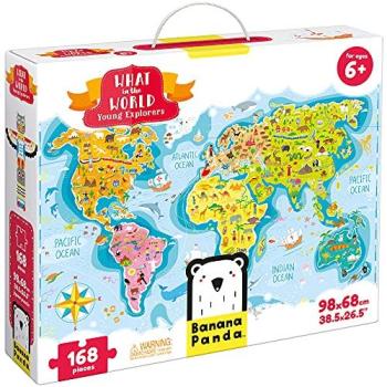 Exploring the World: Kids’ 168‑Piece Puzzle