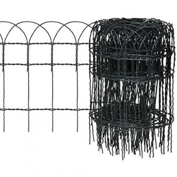 Recinzione per Giardino in Ferro Verniciato 10x0,4 m