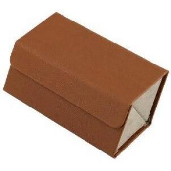 PU Leather Sunglasses Storage Case with Magnetic Switch for 4 Pairs