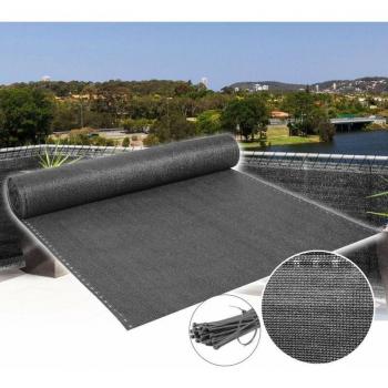 Woltu Sichtschutzblende Anthrazit 1,2 x 6 m