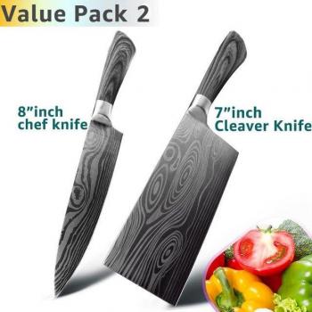 Chef Master 7” – Cuchillo de Carne y Verduras con Damasco
