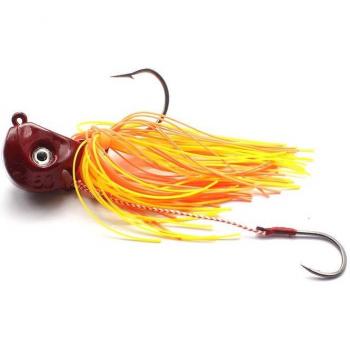 1PC Spinnerbait 100g Jig Head Hook Skirt Beard Fishing Lures