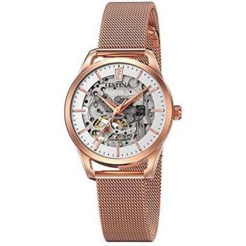 Montre Squelette Automatique Femme Festina F20359/1 Milanais Rose