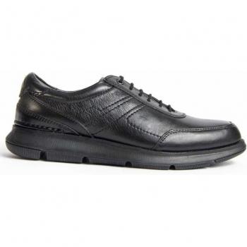 Purapiel Elegante Oxford-Schuhe Schwarz