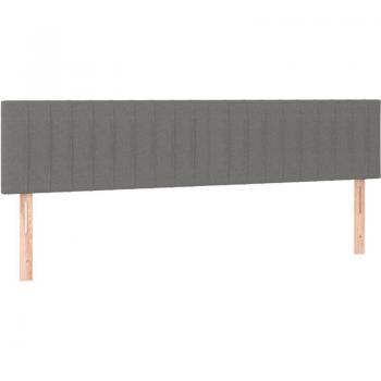 Tête de lit élégante 2 pièces 90 cm gris foncé