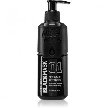 Maschera Viso Peel‑Off Nish Man Black 01 200 ml