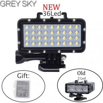 Lámpara Flash 36 LED 45M Impermeable para Cámaras 4K