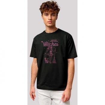 F4NT4STIC Hexen-Hallo T-Shirt – Schwarz, Regular Fit, Ohne Bündchen, XXL