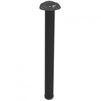 Juego de 4 patas regulables para mesa fija Vigo 60-710 negro, altura ajustable de 71 cm