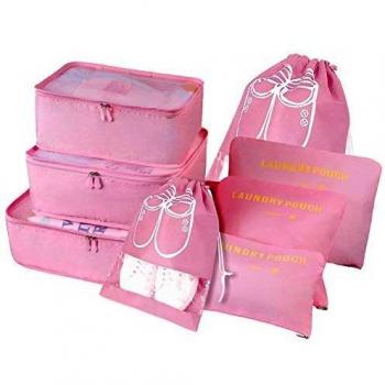 Vicloon Packing Cubes, 8 PCS Travel Organiser Packing Bags Travel Luggage Packing Organizers with Shoe Bag for Clothes Suitcase Shoes