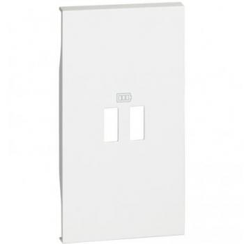 Bticino Living Now Cover Bianca per Prese USB a Due Ingressi Bticino KW12C