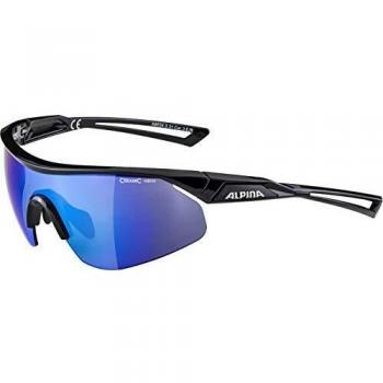Nylos Shield Alpina Occhiali Ciclismo Unisex Nero One Size