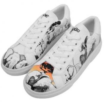 Damen Sneaker DOGO „Sunset Tier‑Design“ – veganes Obermaterial, Größe 40