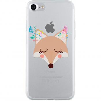 BigBen Renard Transparent iPhone 7 Coque Semi-Rigide