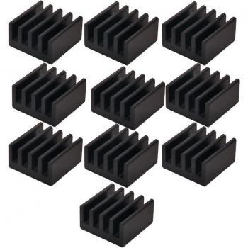 Set de disipadores térmicos de cobre/aluminio para Raspberry Pi 3B+ – 10 unidades