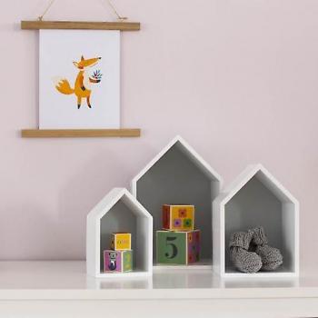 Étagère Élise Puckdaddy (Gris) – Pack 3 pièces décoratif