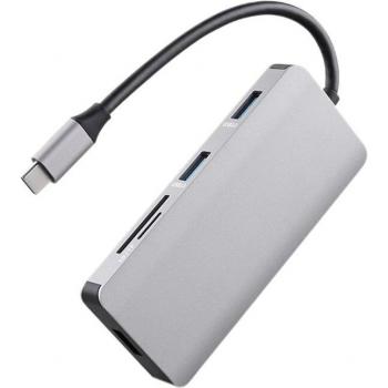 Station d'accueil USB Type C vers HDMI 4K VGA PD RJ45 Gigabit LAN SD/TF pour Samsung Pro