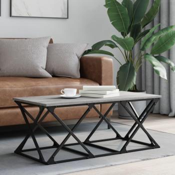 Table Basse Moderne Sonoma Gris 100x49x40 cm