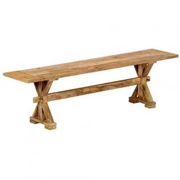 Panca per corridoio in legno di mango 160 x 35 x 45 cm