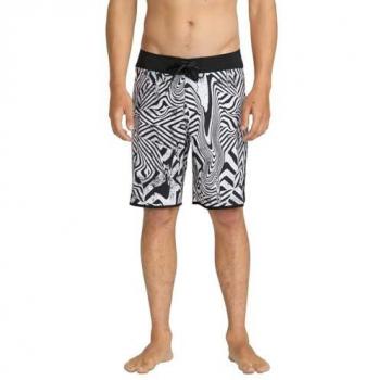 Traje de Baño Volcom Infuse 19” – Contraste Blanco‑Negro