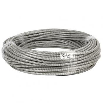 Cable de acero 6mm plastificado (4x6mm 6x7+1)