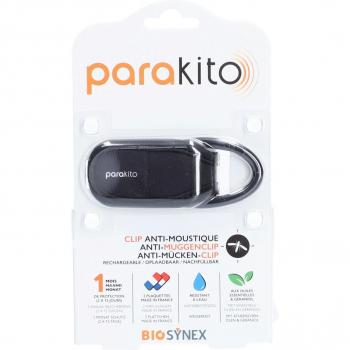 Parakito Clip Noir Anti-Moustiques – 1 un