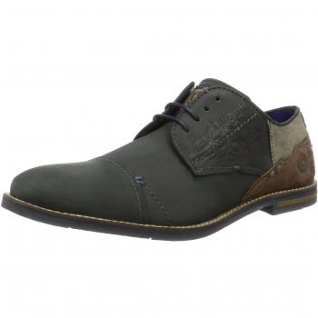Bugatti Derby Shoes for Men, Multicolore (Grigio/Nero 1000), 44 EU