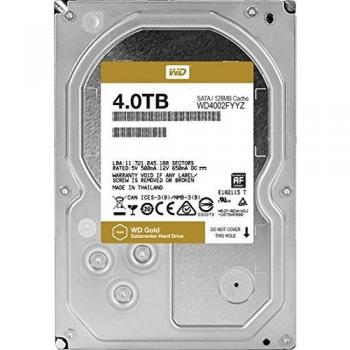 WD Gold 4TB High-Endurance Enterprise HDD with 7200 RPM and 3.5 Inch Form F