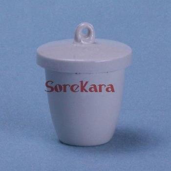 Crisol de Cerámica 100 ml con Tapa para Experimentos