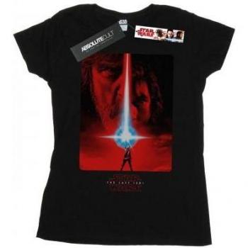 Star Wars Damen T-Shirt The Last Jedi mit rotem Poster