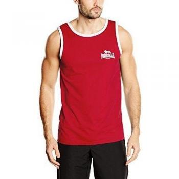 Singlet Lonsdale Amateur con Spalline Rosso-Bianco XXL