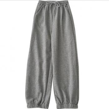 Pantalones informales de mujer con cintura elástica y corte recto
