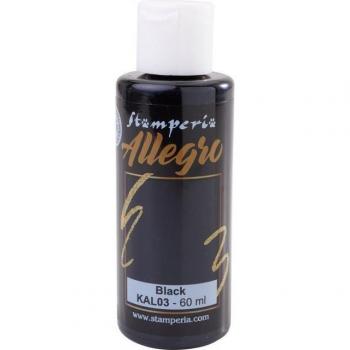 Stamperia Allegro Acrylic Schwarz 60 ml
