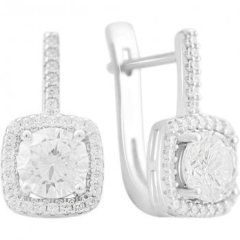Orecchini Argento Zirconi Cubici Bianco 2169277 – Luminosa Intreccio