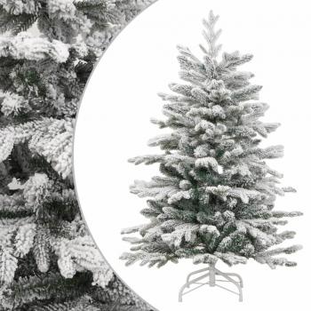 180 cm Artificial Hinged Christmas Tree with Flocked Snow