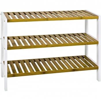 HAKU Schuhregal Bambus – 70 x 26 x 55 cm