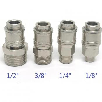 MINI European Style Pneumatic Quick Coupling External Thread Fittings 1/2