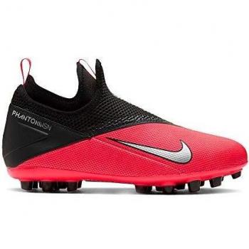 Phantom Vsn 2 Academy DF AG für Männer – Nike Fußballschuh in Laser Crimson / Metallic Silver