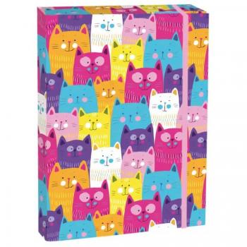Kittens box na sešity s klopou A5